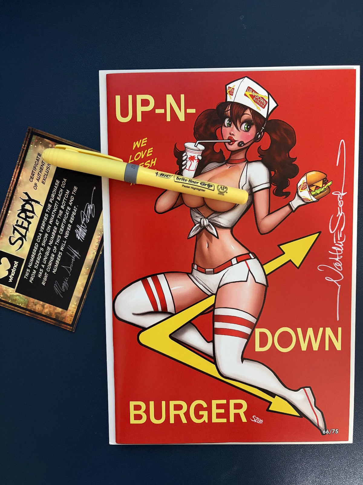 Zirty Girlz #4 Up-N-Down Burger SIGNED by Nathan Szerdy w/CoA #66 of 75