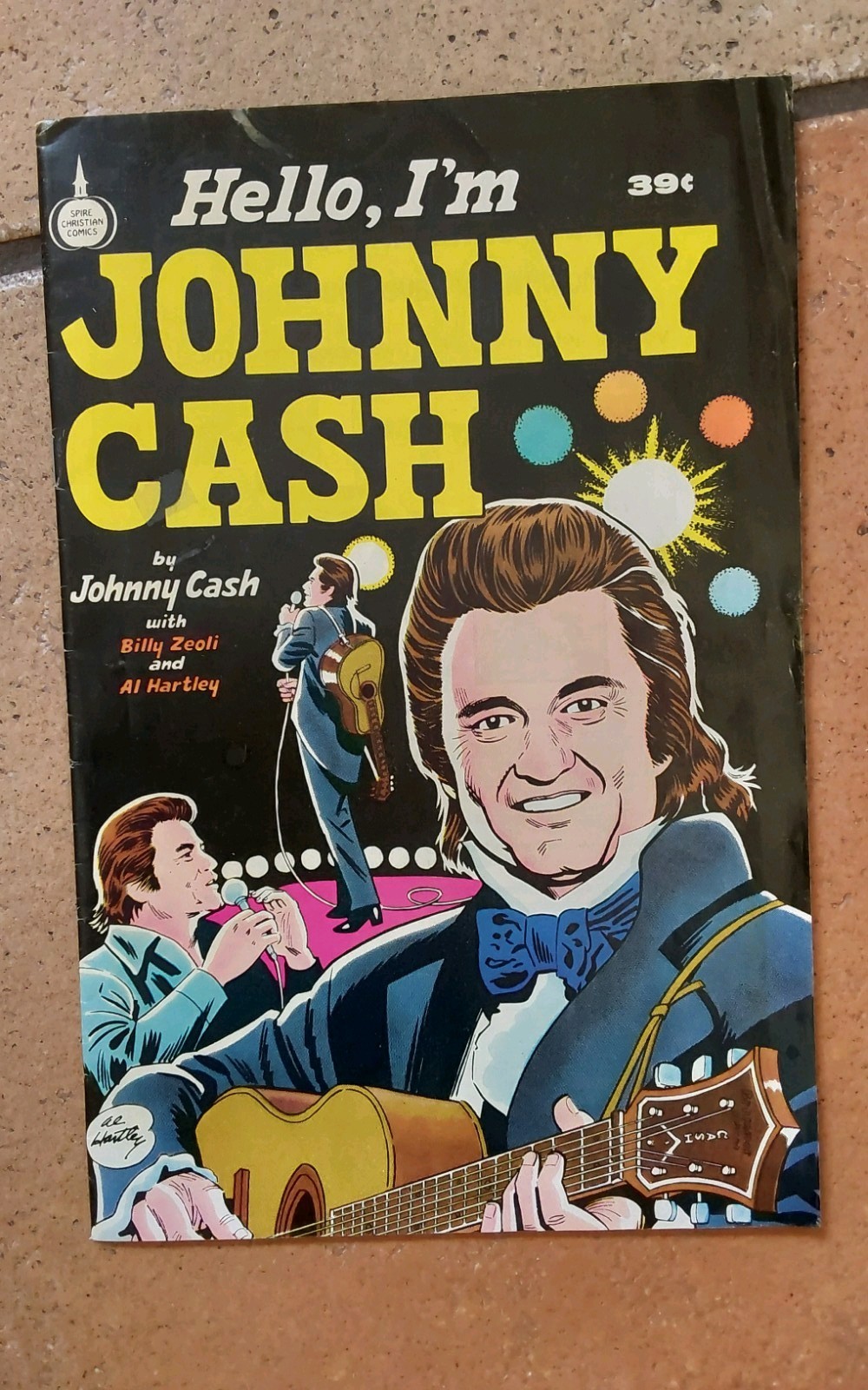 Vintage 1976 Hello I\'m Johnny Cash Comic Book Spire 39c First Printing