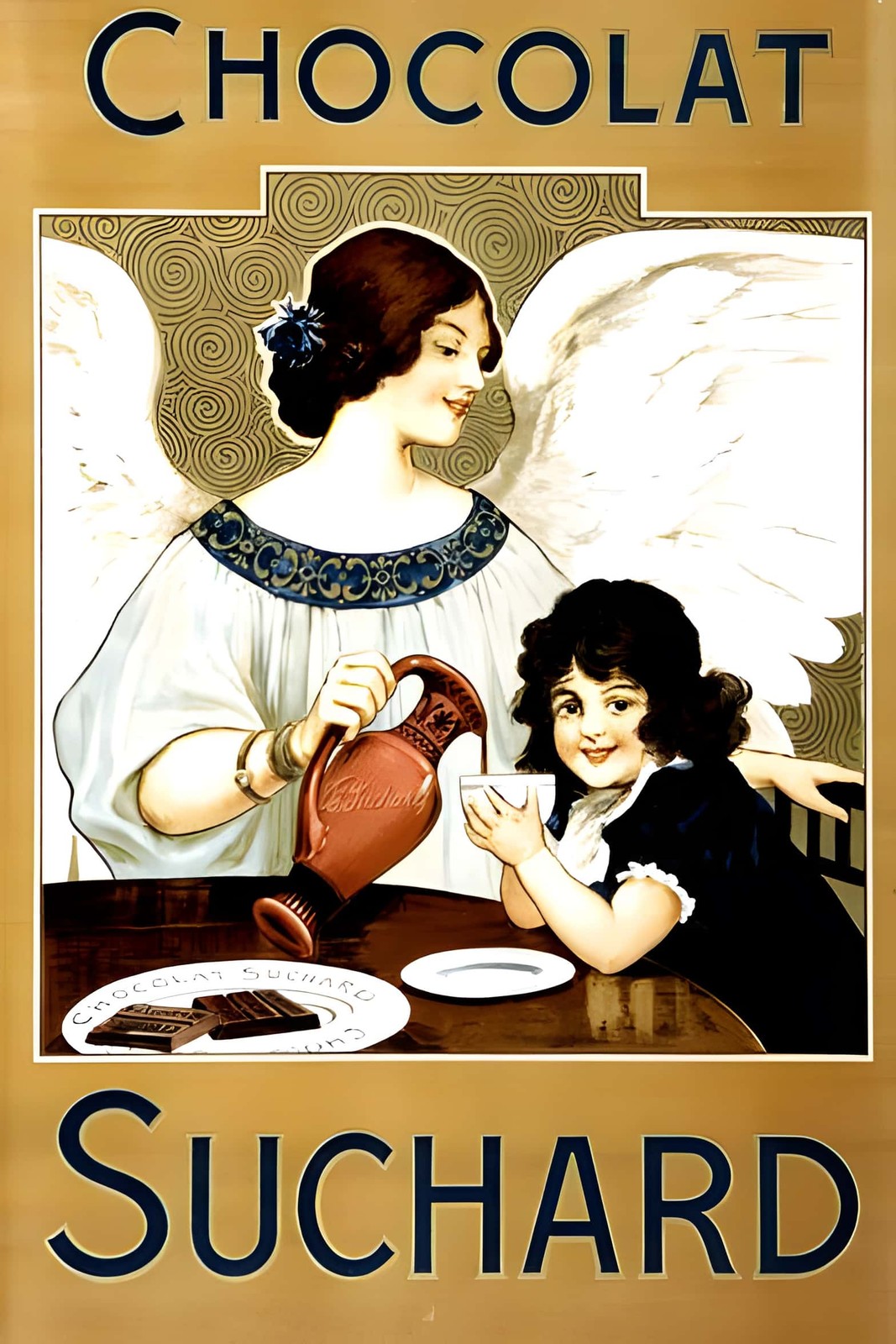Chocolat Suchard Poster (1900s) - 24x36” - Rare Reprint 🍫🖼️