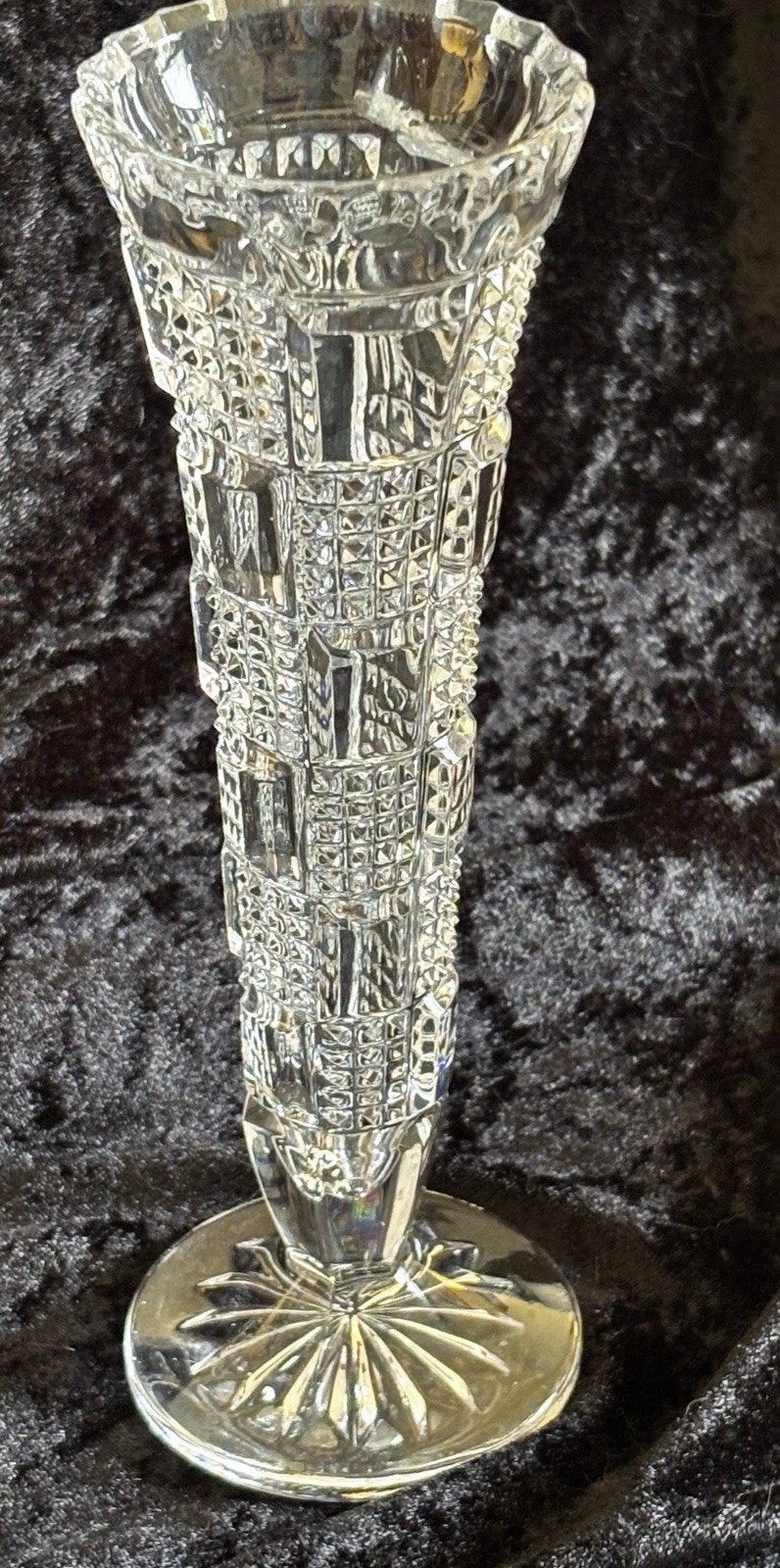 Vintage Echt Bleikristall 24% Lead Crystal Footed Bud Vase 8” Germany, OOP, EUC Vintage Echt Bleikristall 24% Lead Crystal Footed Bud Vase 8” Germany, OOP, EUC