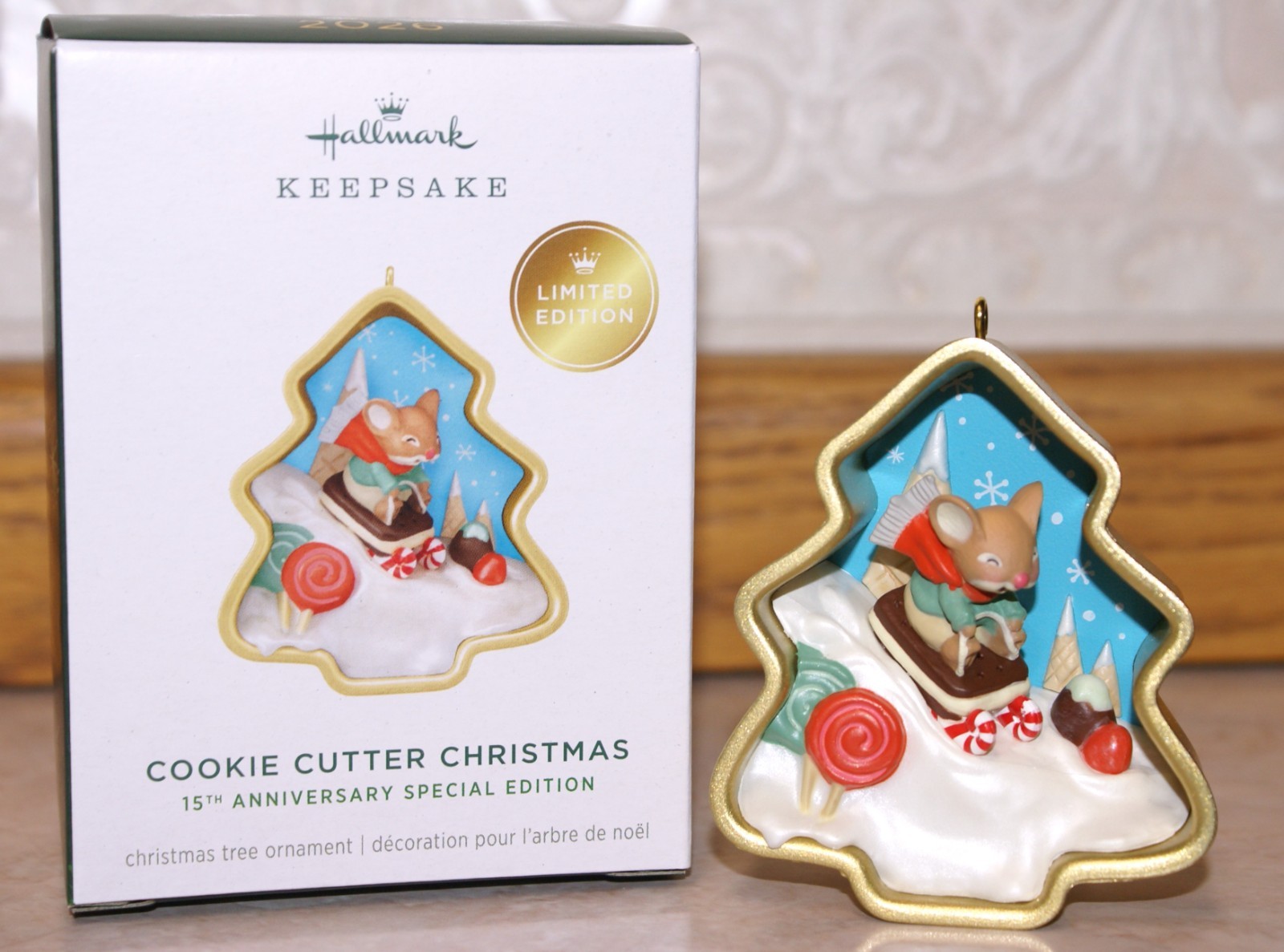 2026 Hallmark Keepsake 15th Anniversary Cookie Cutter Ornament Limited Special 2026 Hallmark Keepsake 15th Anniversary Cookie Cutter Ornament Limited Special