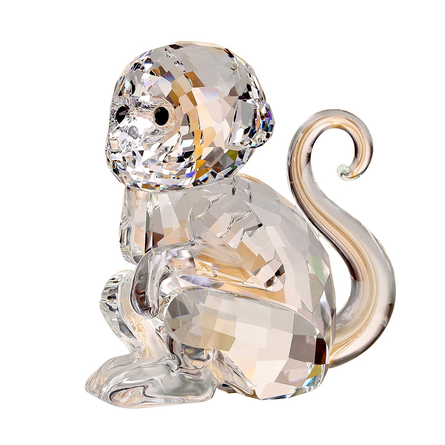 DOJOZ Crystal Little Monkey Animals White Figurine DOJOZ Crystal Little Monkey Animals White Figurine
