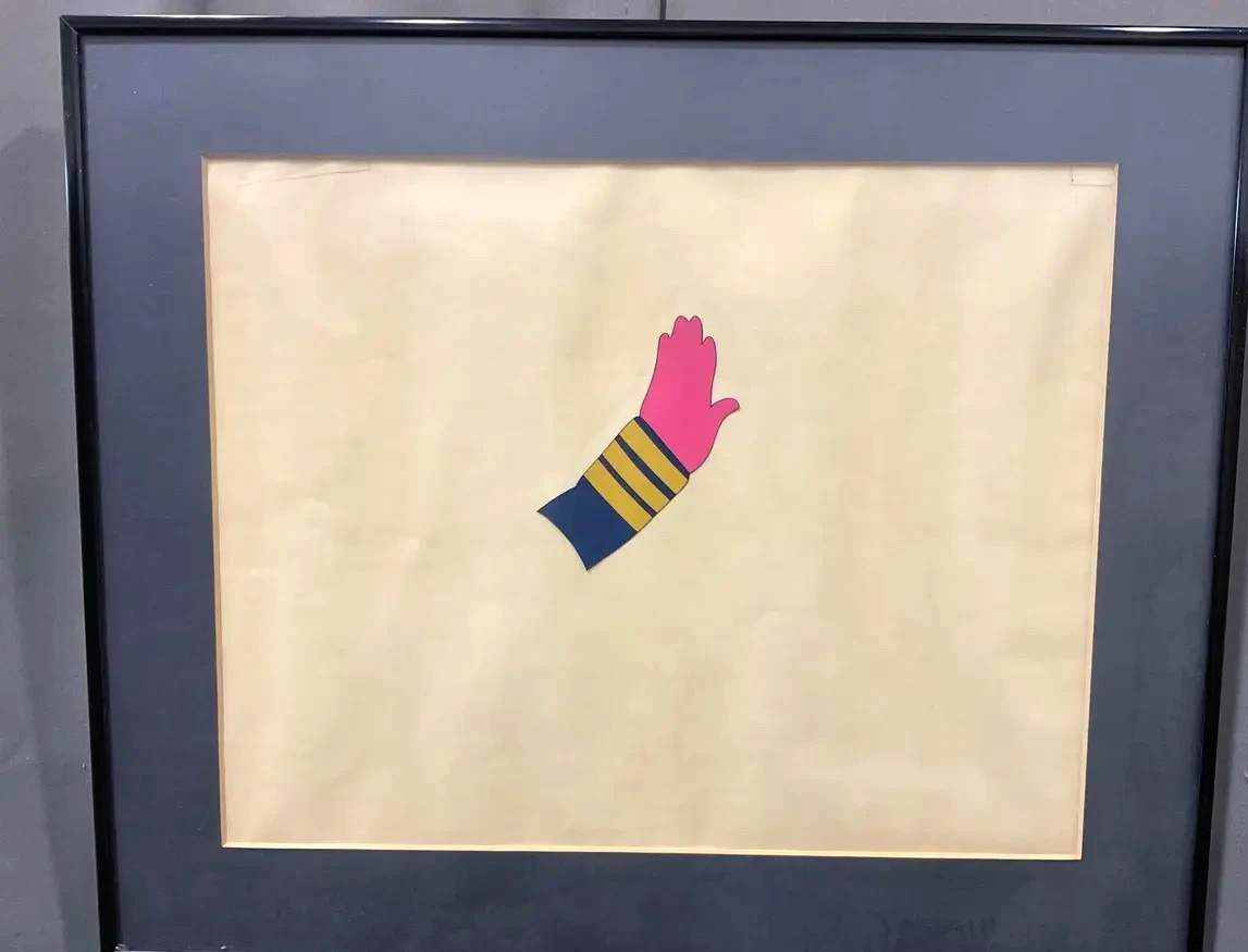 The Beatles Yellow Submarine Original Animation Cel Old Fred Arm Captain 1968