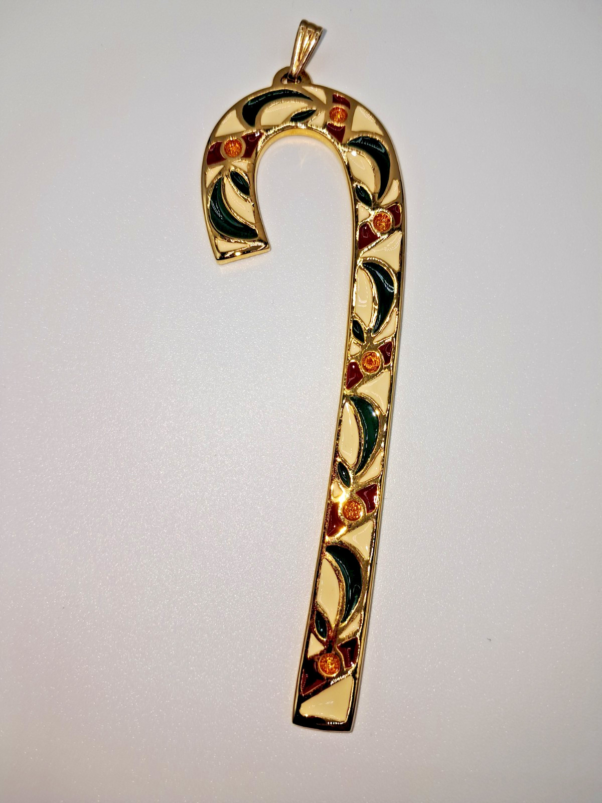 Vintage 1984 Wallace Silversmiths Clove Candy Cane Ornament - 4th in Series