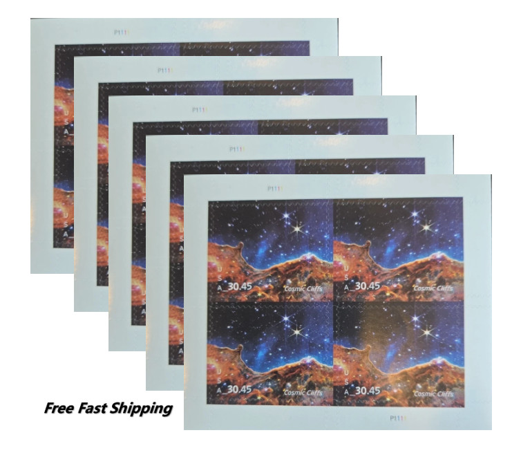 20 Pcs Cosmic Cliffs Block Scott#5828 MNH,  in US,5 Sheets