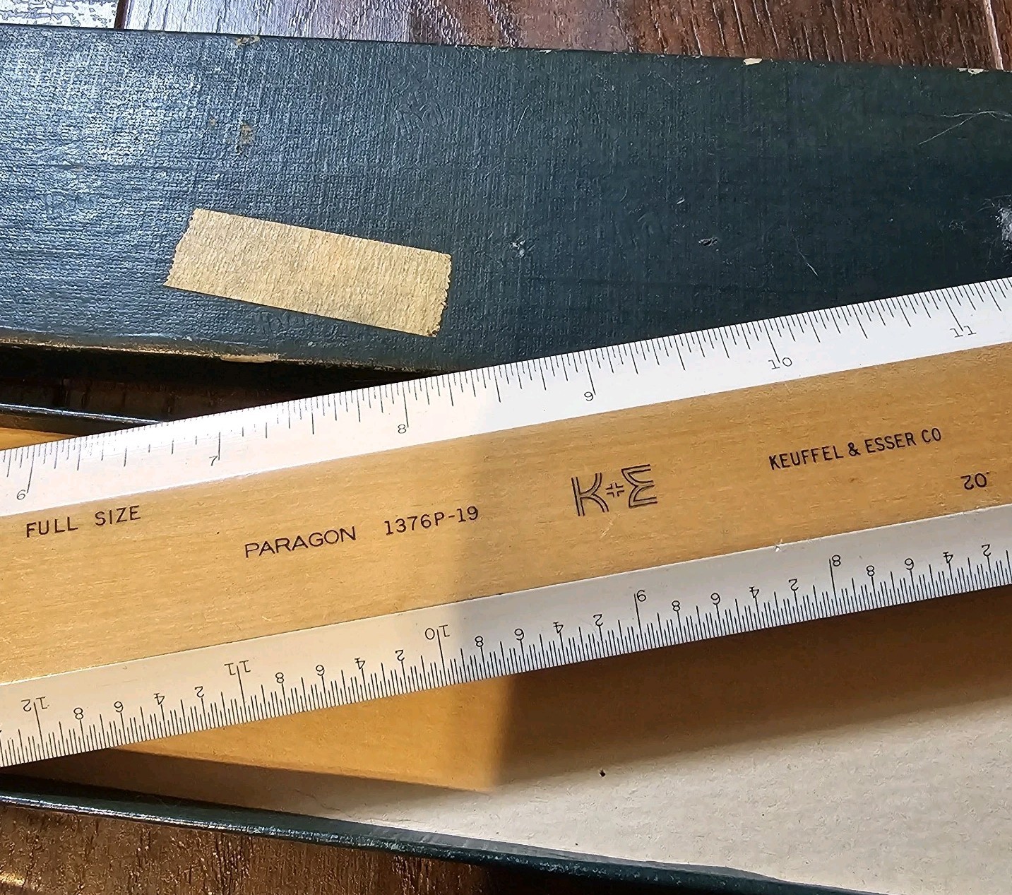 Vintage K&E Keuffel & Esser Paragon 1376P-19 Scale Ruler 16\'\' Germany with Case Vintage K&E Keuffel & Esser Paragon 1376P-19 Scale Ruler 16\'\' Germany with Case