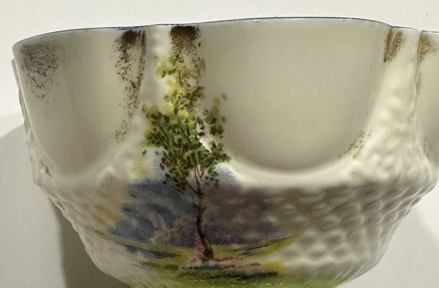 Aynsley England Bluebell Time Open Sugar Bowl 4” X 2” - Bone China Imperfect Aynsley England Bluebell Time Open Sugar Bowl 4” X 2” - Bone China Imperfect