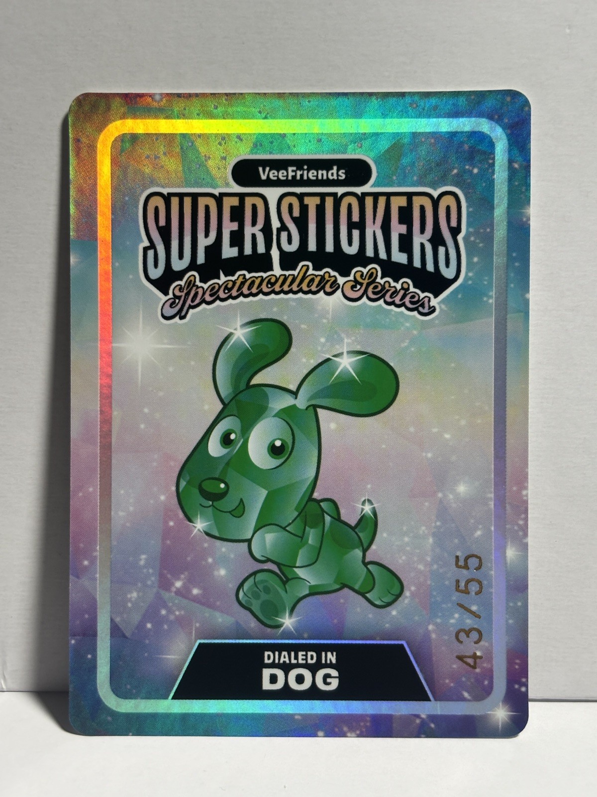 2026 VeeFriends Spectacular Series Dialed In Dog /55  Emerald on Holo