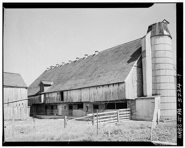 Photo:Lancaster PA Henry Landis Barn County Road 1900s Farm Silo