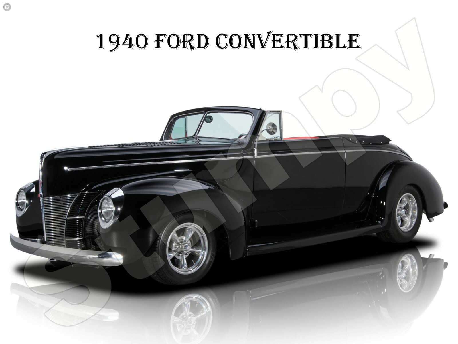 1940 Ford Convertible Metal Sign 9 1940 Ford Convertible Metal Sign 9