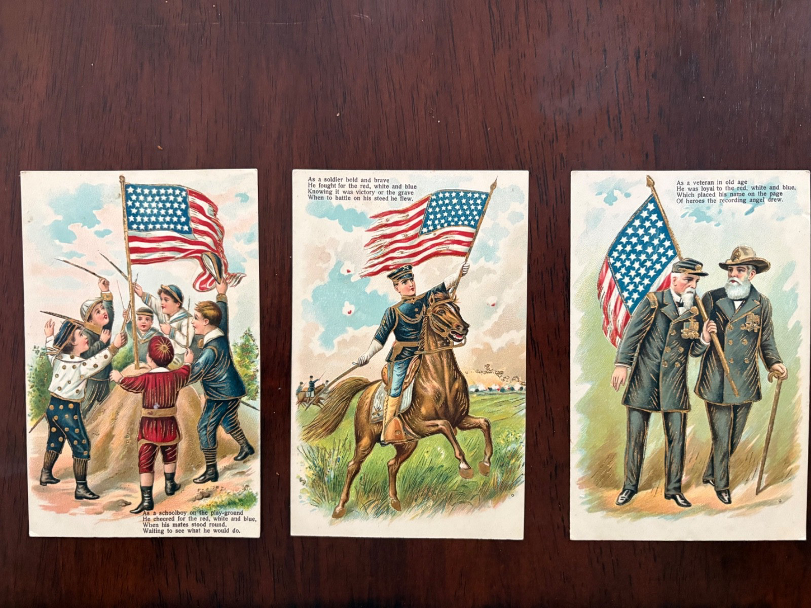 Antique 1900s Patriotic American Flag USA Postcard Antique 1900s Patriotic American Flag USA Postcard