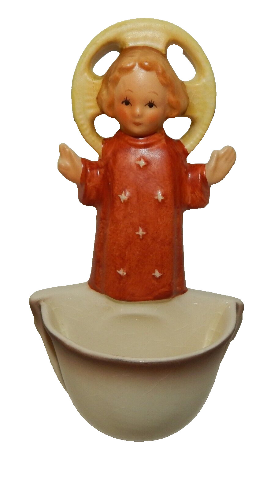 Goebel West Germany Wall Mount Holy Water Font - Chist Child