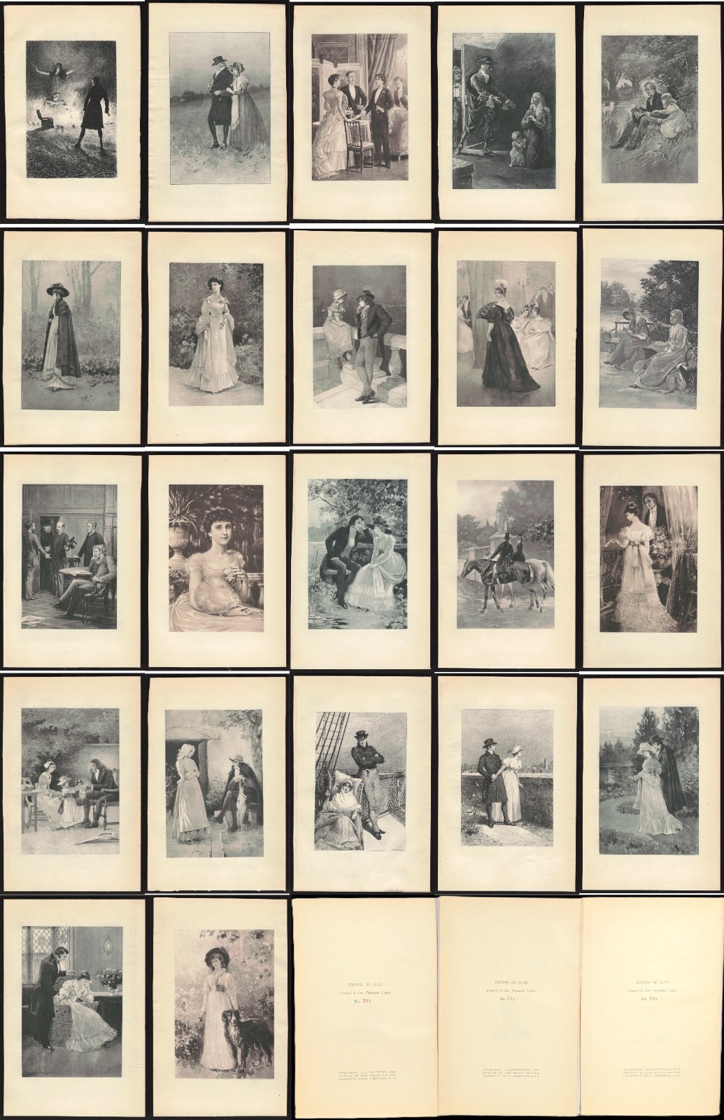Bulwer Lytton Novel Art 1892 Antique Deluxe Photogravures Etchings - Lot of 25 Bulwer Lytton Novel Art 1892 Antique Deluxe Photogravures Etchings - Lot of 25