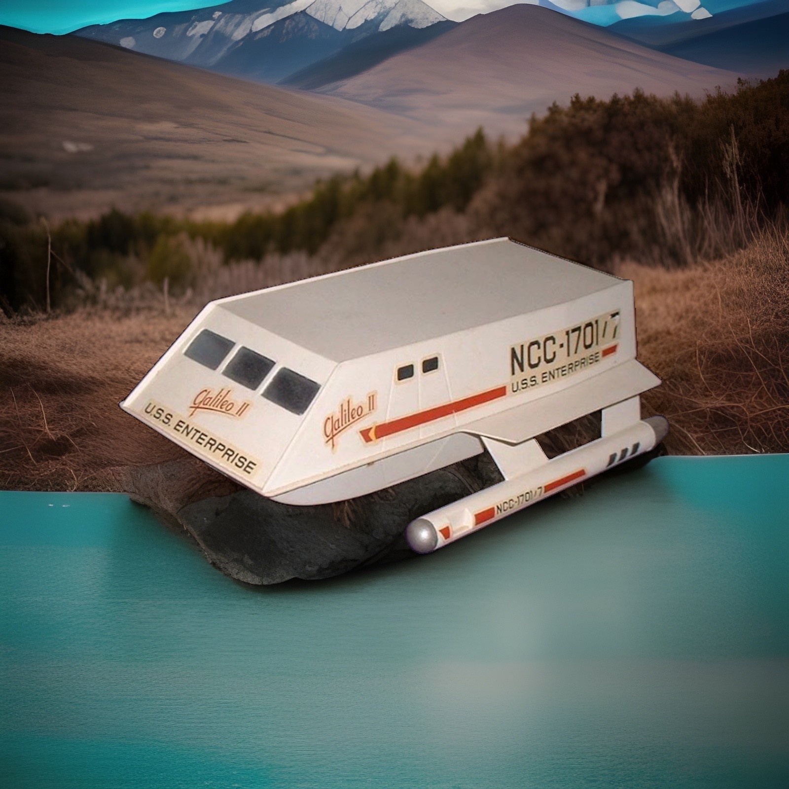Vintage Star Trek Galileo Shuttlecraft U.S.S. Enterprise NCC-1701/7 Ship Toy