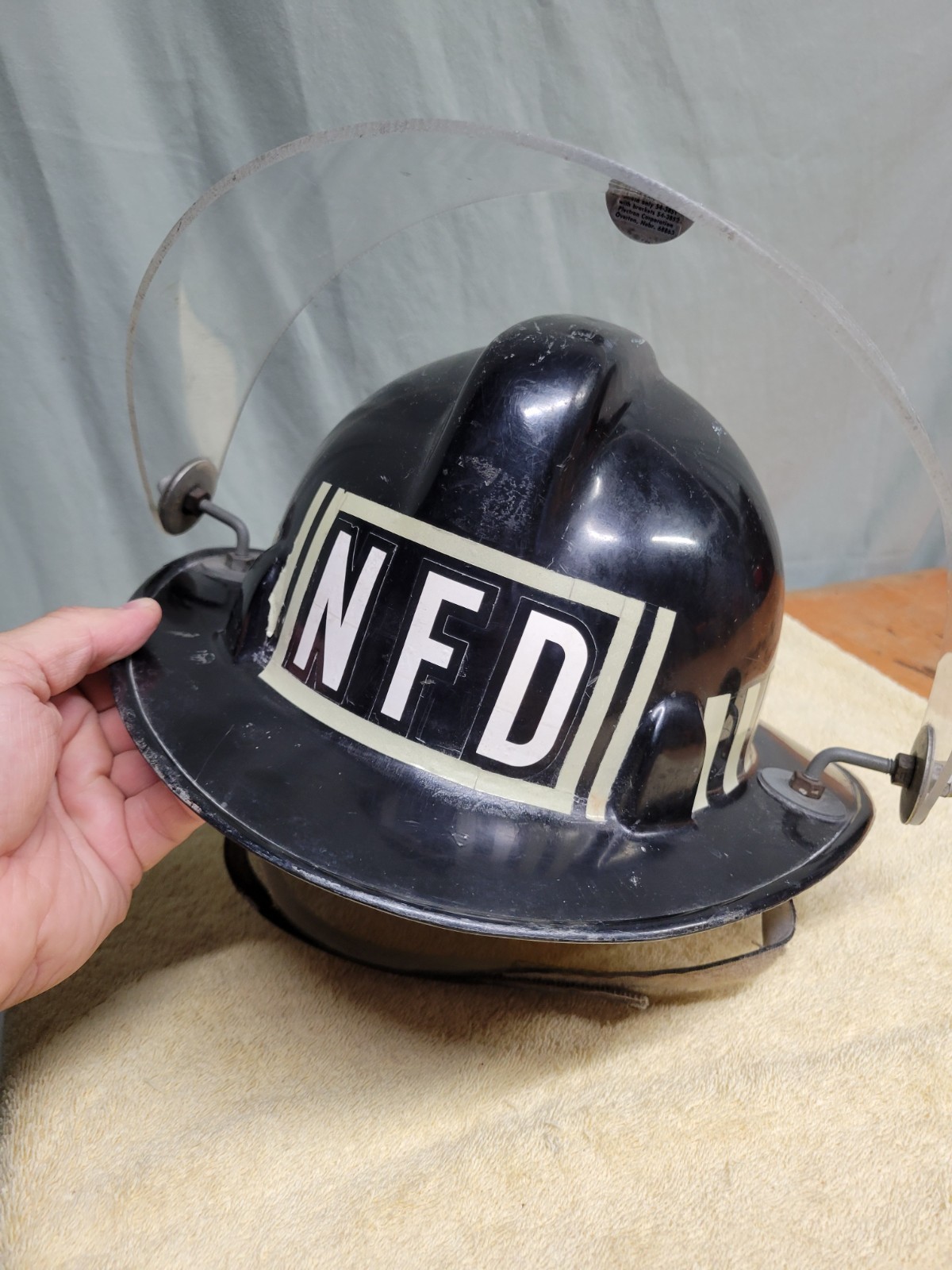 Vintage Super Chieftain Safety Supply Co Firefighter Helmet Norwalk Ohio OLD Vintage Super Chieftain Safety Supply Co Firefighter Helmet Norwalk Ohio OLD