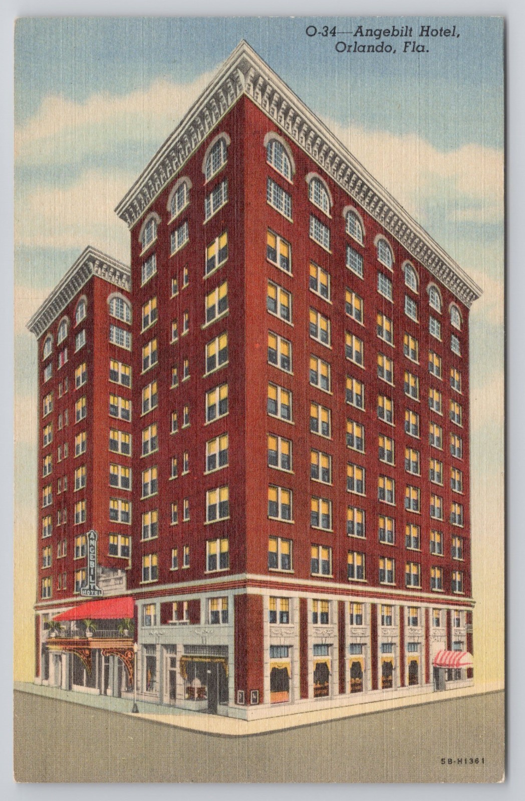 Postcard Angebuilt Hotel Orlando Florida Postcard Angebuilt Hotel Orlando Florida