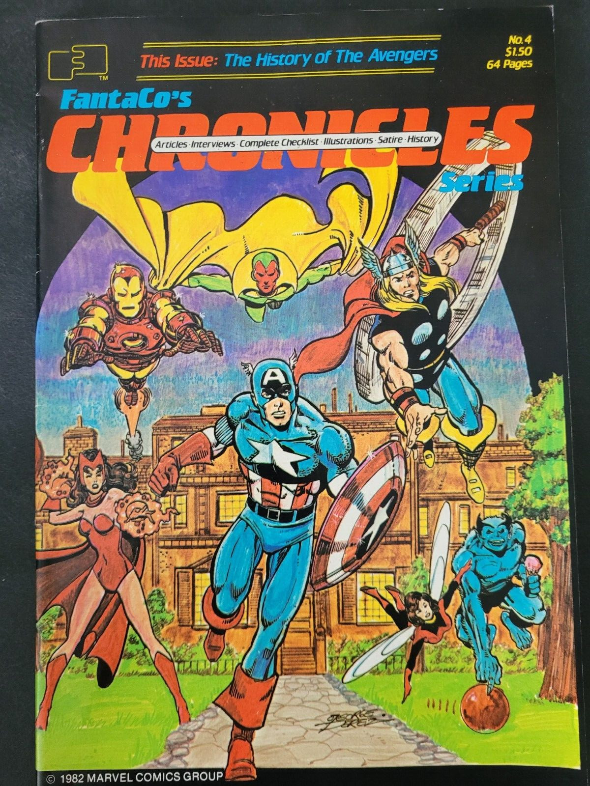 FANTACO\'S CHRONICLES SERIES Comics Magazine #4 1982 ORIGINAL GEORGE PEREZ COVER