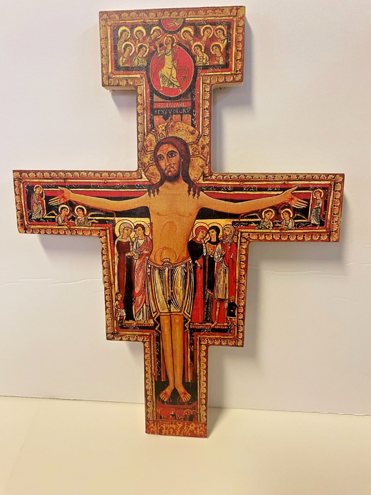 San Damiano Wood 10' Crucifix, New #AB-136