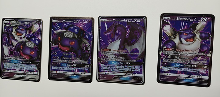 4 Metal Pokemon Card Set NEW