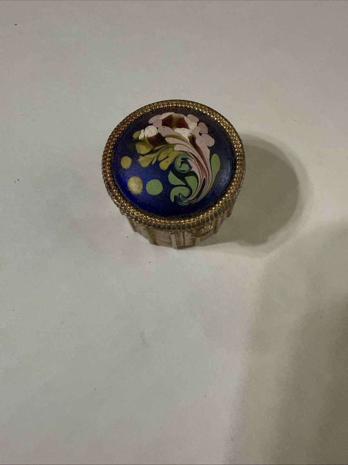 Vintage Estee Lauder Youth Dew Solid Perfume Blue Enamel Compact Hinged Vintage Estee Lauder Youth Dew Solid Perfume Blue Enamel Compact Hinged
