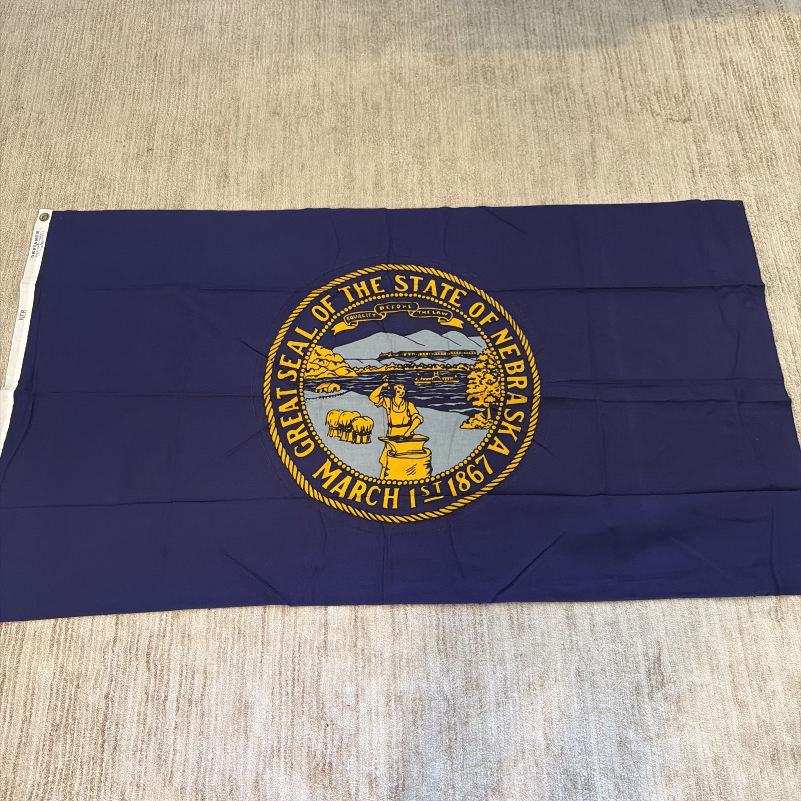Vintage Nebraska State Flag – Defiance by Annin & Co. 100% Cotton original rare Vintage Nebraska State Flag – Defiance by Annin & Co. 100% Cotton original rare