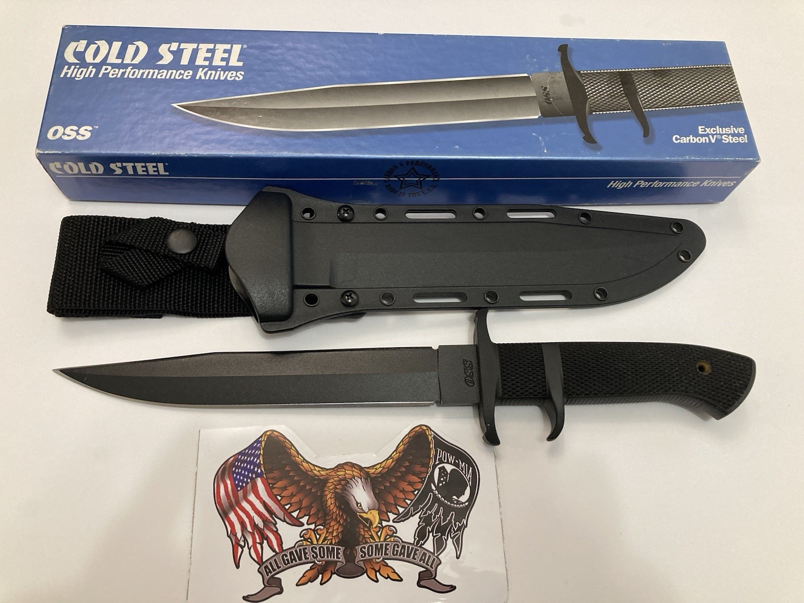 Rare USA Carbon V OSS Cold Steel see video Carbon V USA extremely nice & sharp