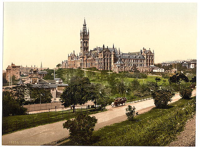 Glasgow University Glasgow Scotland c1900 OLD PHOTO