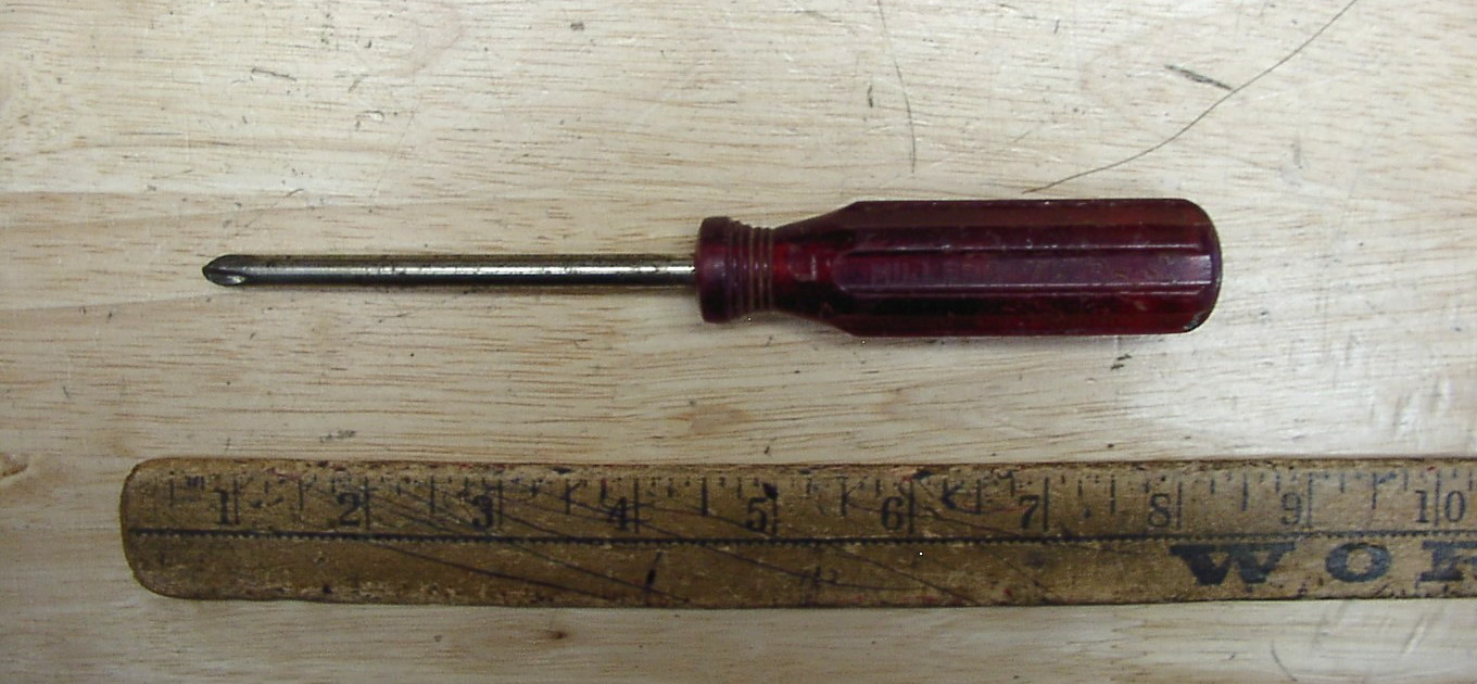 Vntg Millers Falls No. 850-4 In Phillips Screwdriver,Red Plastic Hndl,7-3/8,Good Vntg Millers Falls No. 850-4 In Phillips Screwdriver,Red Plastic Hndl,7-3/8,Good