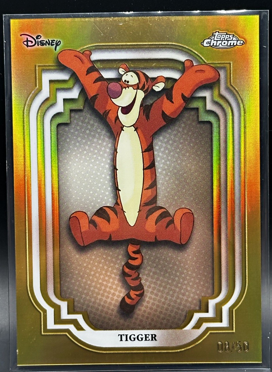 2024 Topps Chrome Disney Winnie the Pooh /50 Gold Tigger #125 2024 Topps Chrome Disney Winnie the Pooh /50 Gold Tigger #125