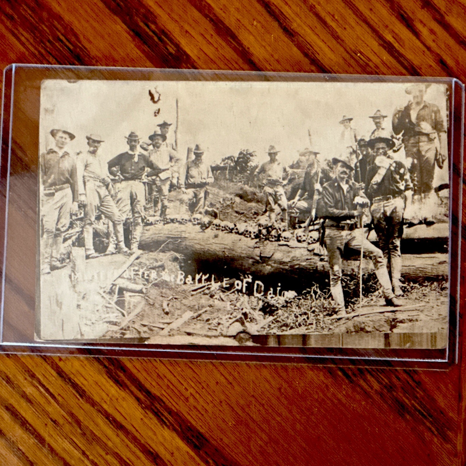 RPPC Philippine-American War Postcard Battle of Bud Dajo Aftermath 1906 Military RPPC Philippine-American War Postcard Battle of Bud Dajo Aftermath 1906 Military