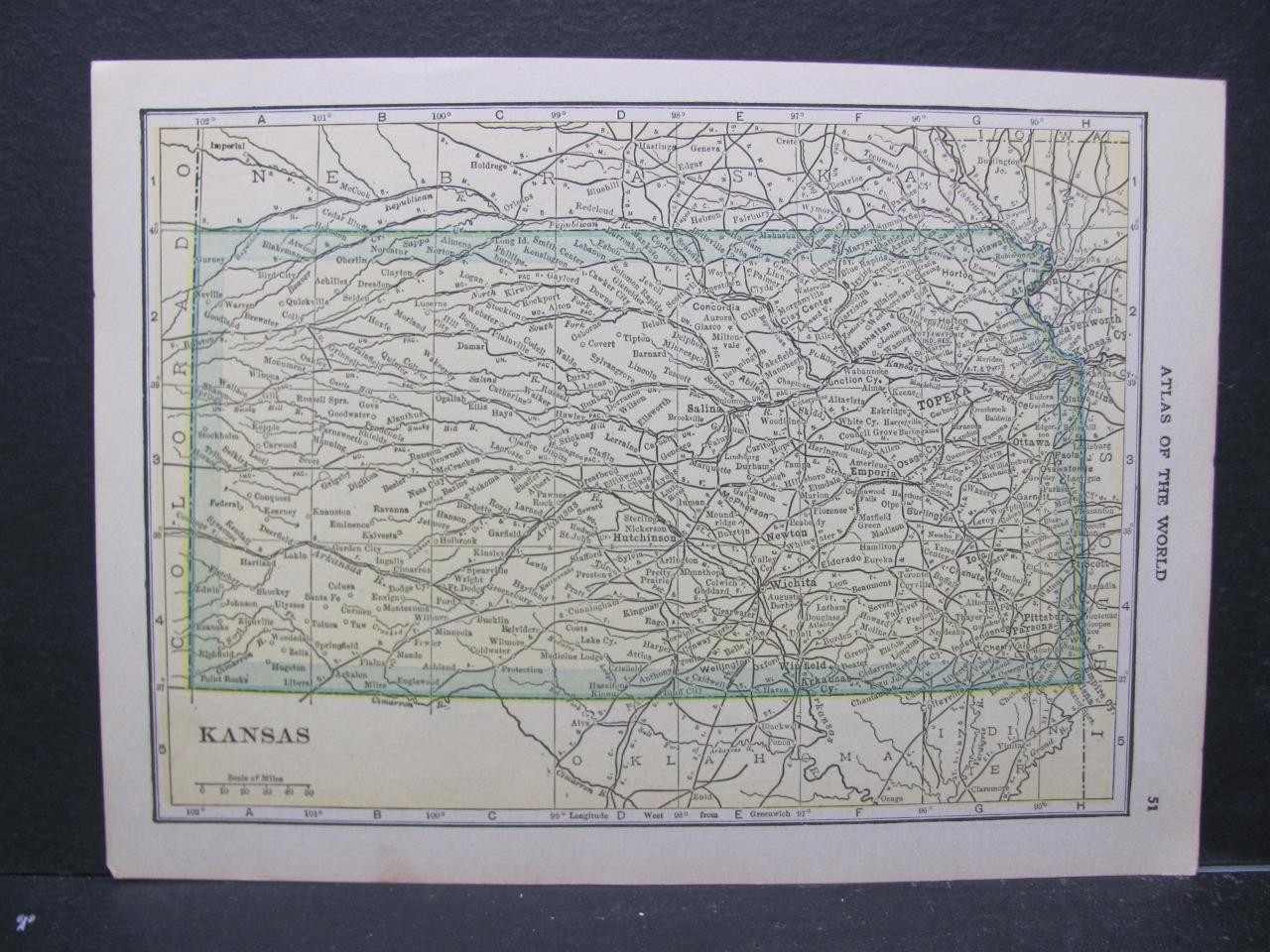 1910 KANSAS / NEBRASKA 5x7\