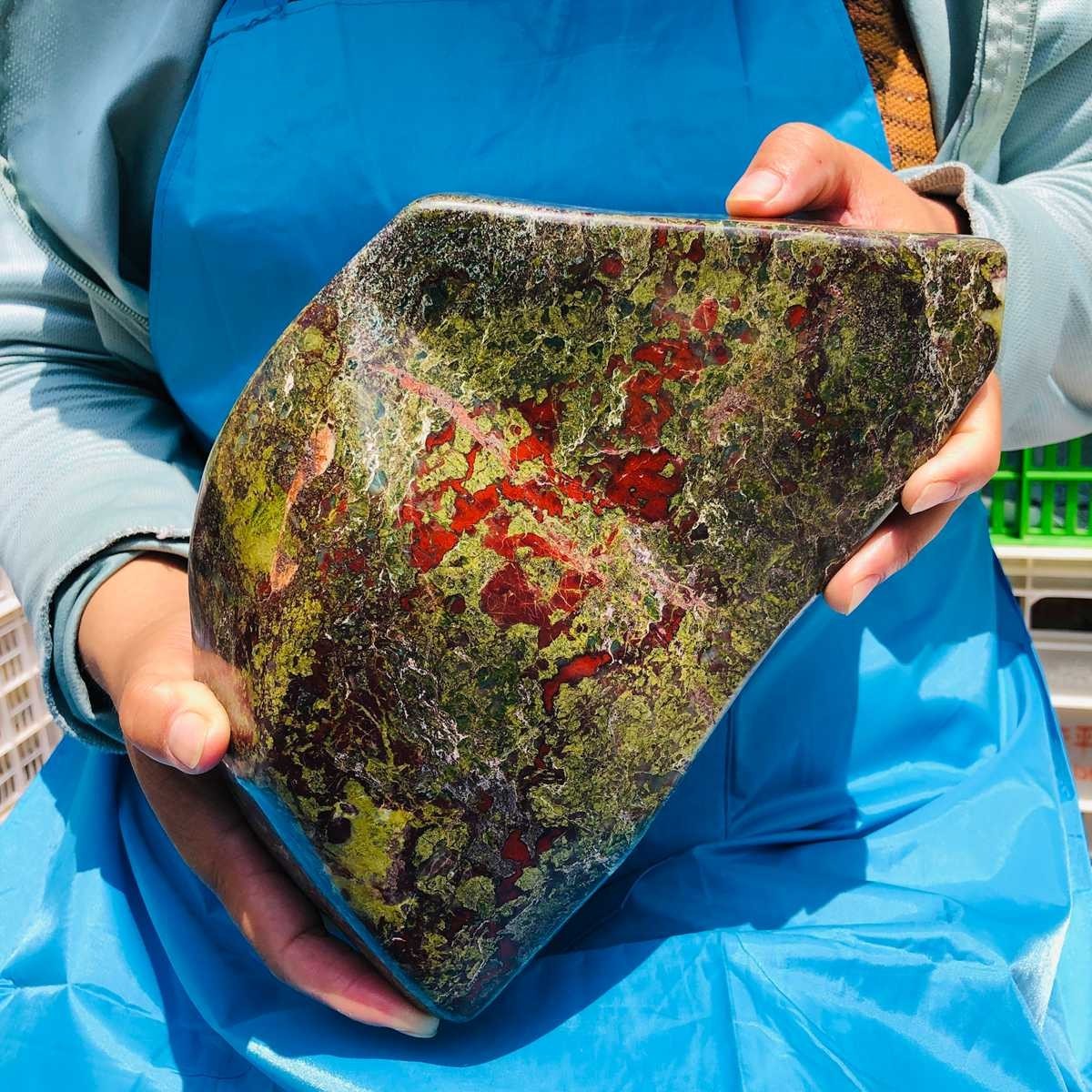 10.4 LB Natural Dragon Blood Free Form Specimen Polished Stone Crystal Healing