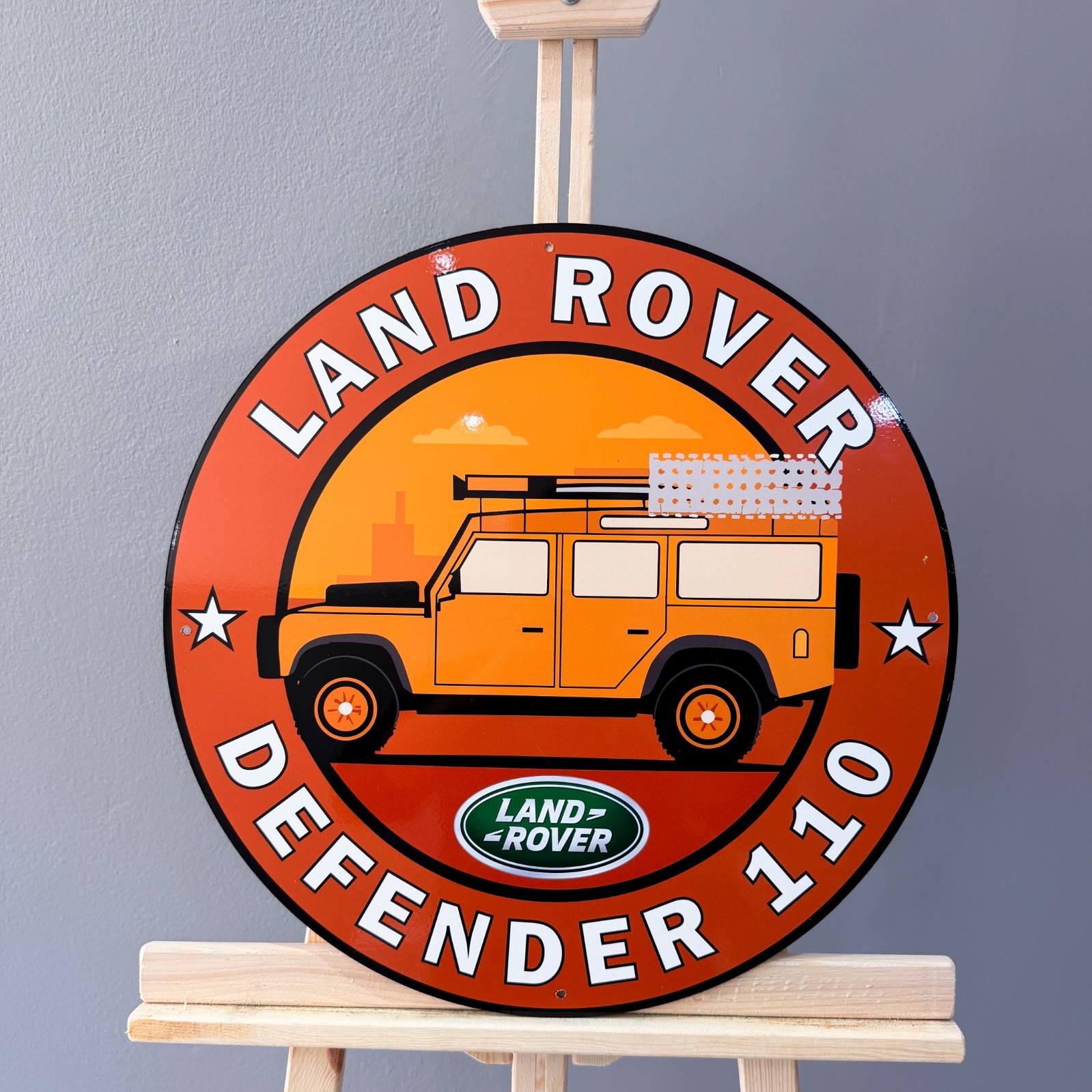 Land Rover Defender 110 – Adventure Edition Vintage Metal Sign – 50 cm (19.7”)