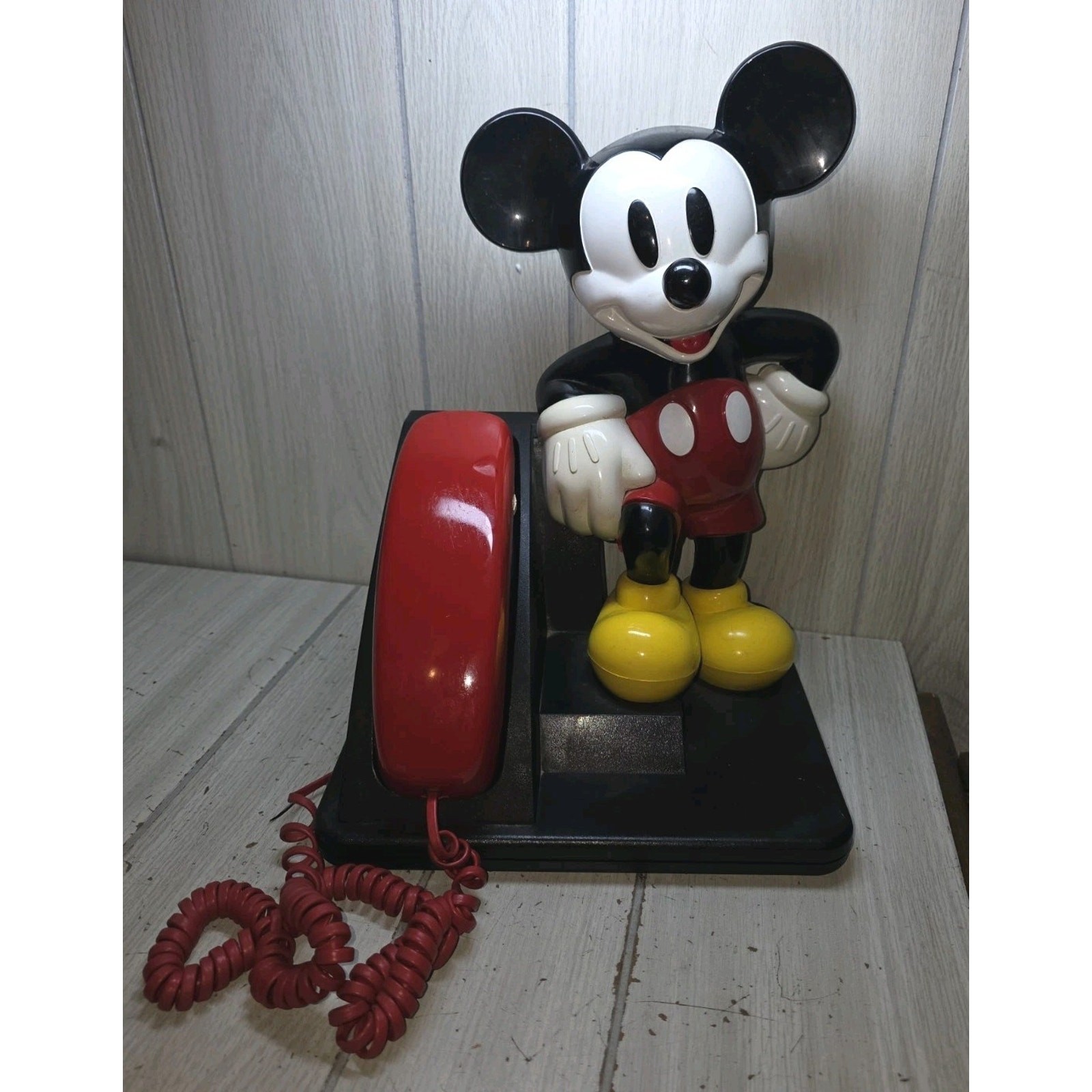 Vintage Walt Disney Mickey Mouse AT&T Landline Telephone Whimsy Nostalgia