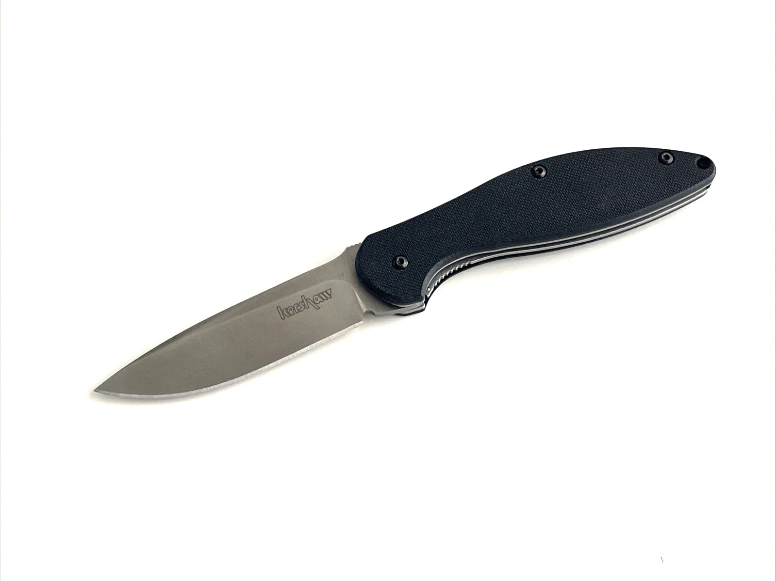 Kershaw 1740BLK Ener-G Folding Knife Sandvik 14C28N G-10 Handle USA