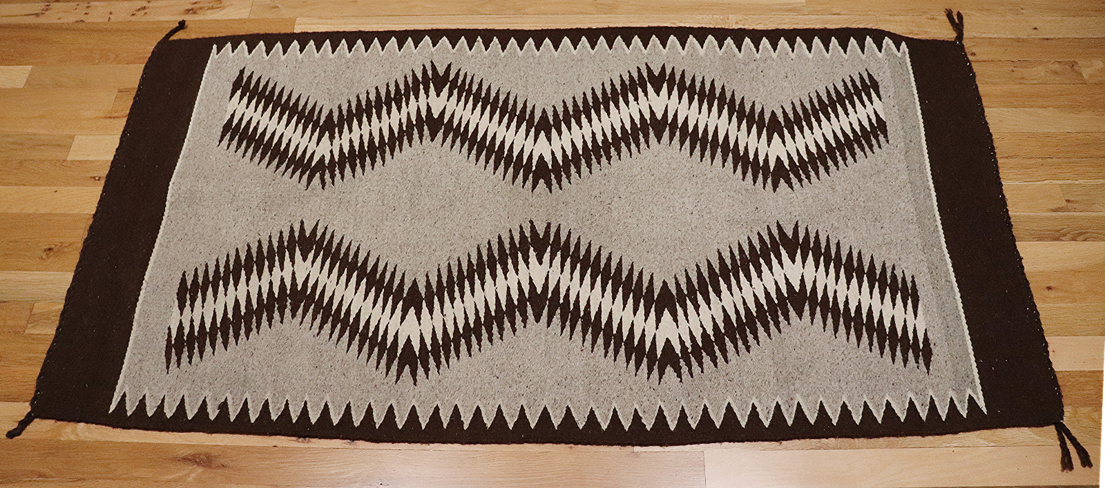 Antique 1930s Navajo Rug Native American Lightning or Storm Variant? 62\