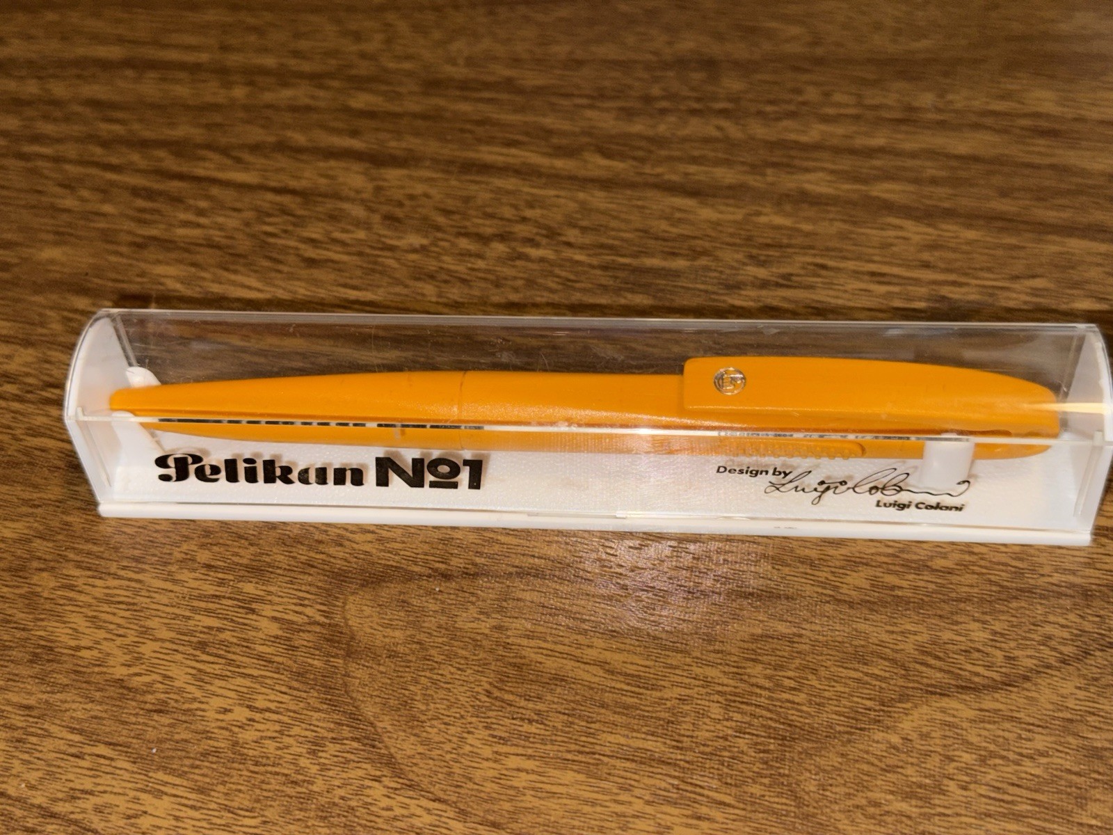 Pelikan Luigi Colani N21 Orange Plastic Ballpoint Pen Boxed Vintage Used Pelikan Luigi Colani N21 Orange Plastic Ballpoint Pen Boxed Vintage Used