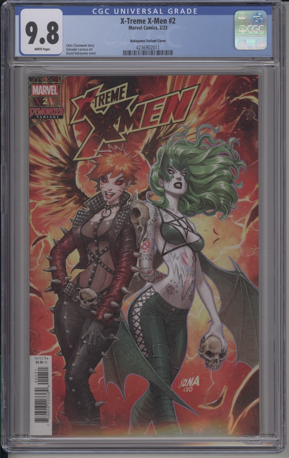 X-TREME X-MEN #2 - CGC 9.8 - DAVID NAKAYAMA DEMONIZED VARIANT