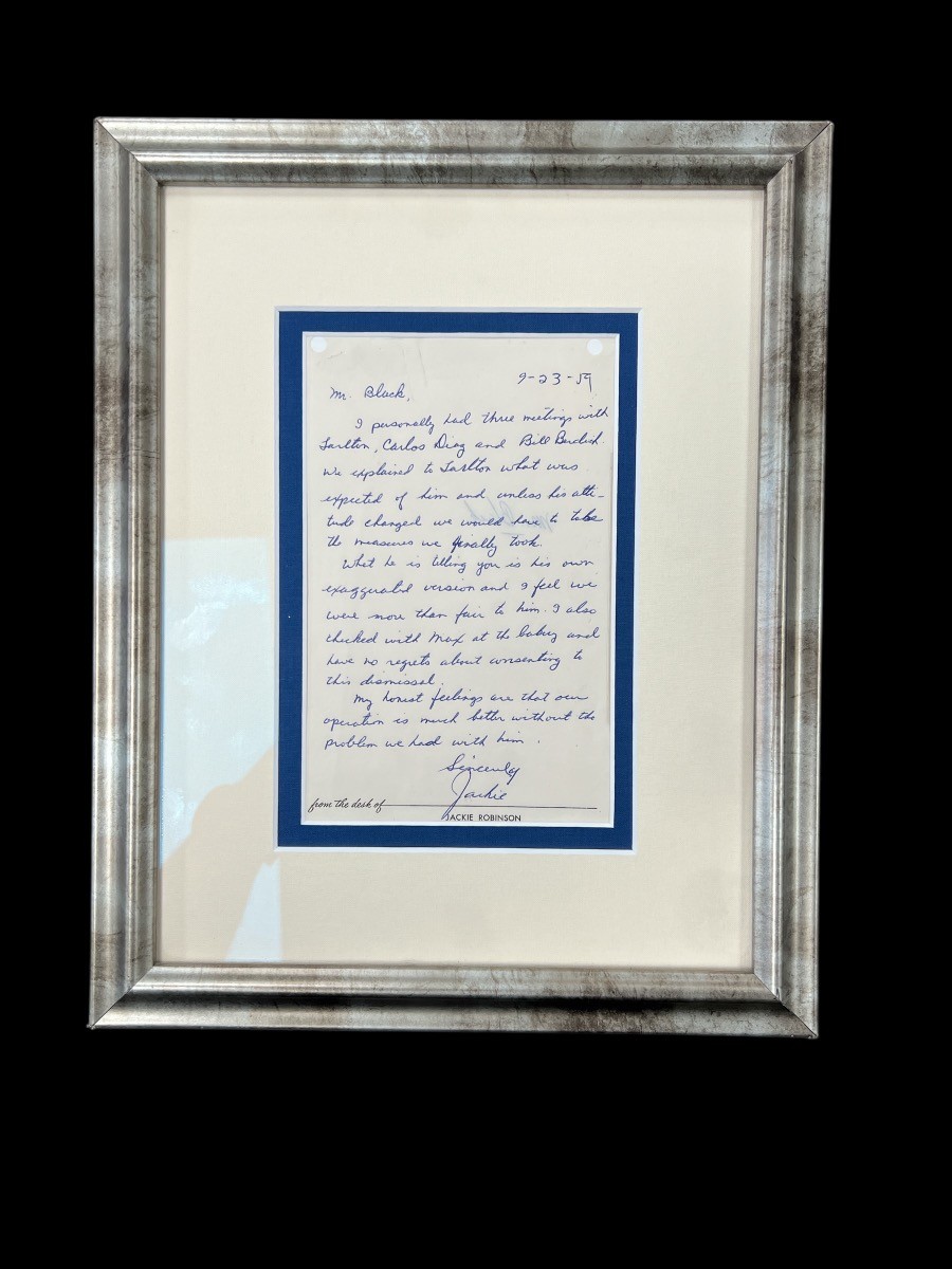 Jackie Robinson Handwritten and Signed Letter (PD4059079)