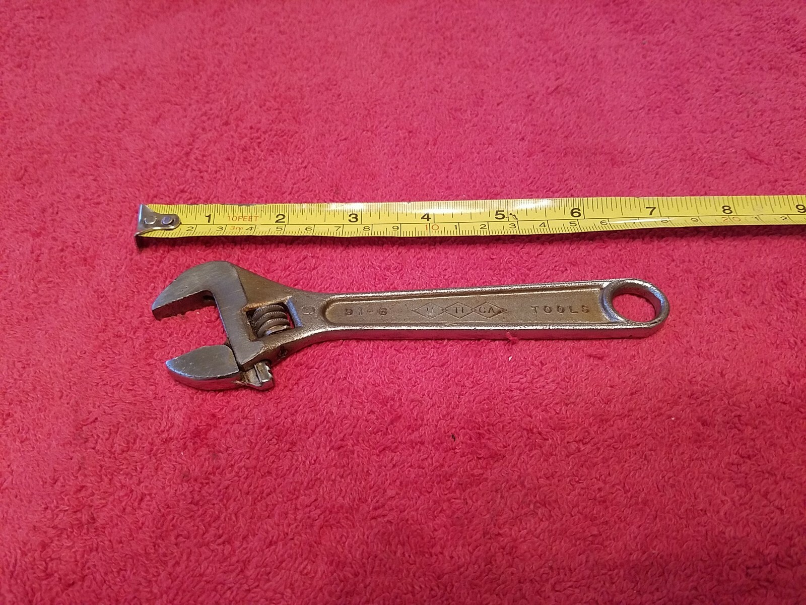 UTICA TOOLS 91-6 ADJUSTABLE WRENCH 6 INCH VTG USA UTICA TOOLS 91-6 ADJUSTABLE WRENCH 6 INCH VTG USA