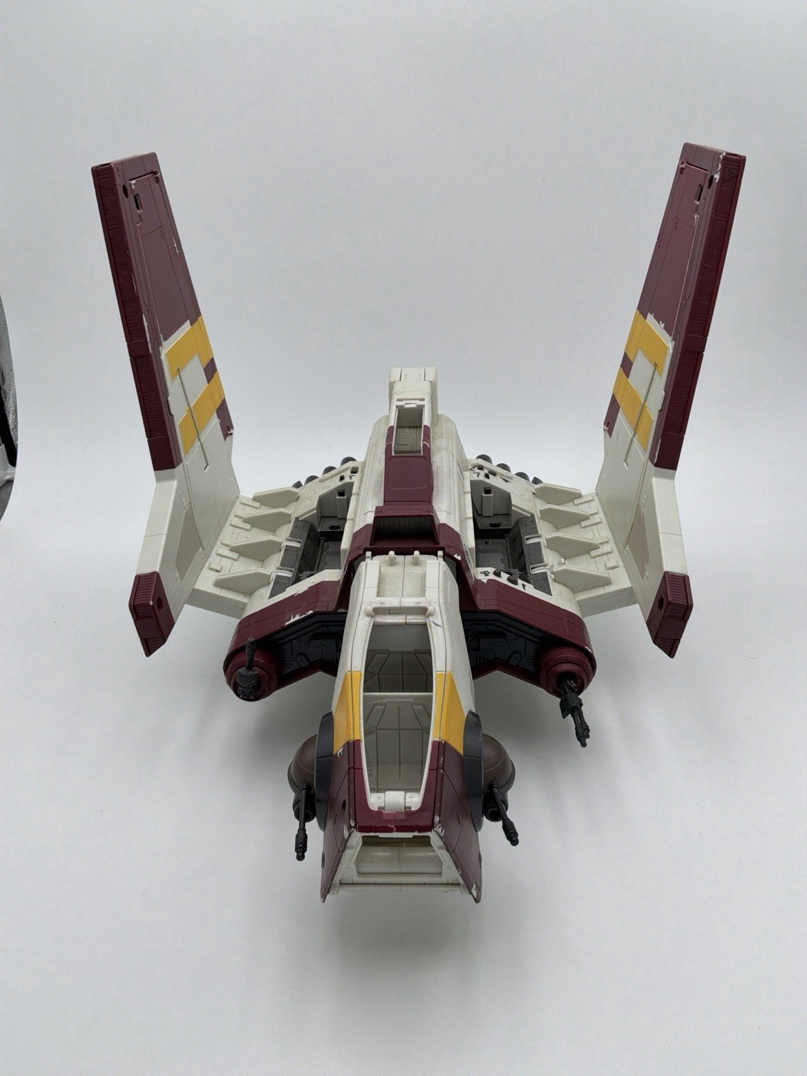 2011 Hasbro Star Wars Clone Wars Republic Attack Shuttle Working Incomplete
