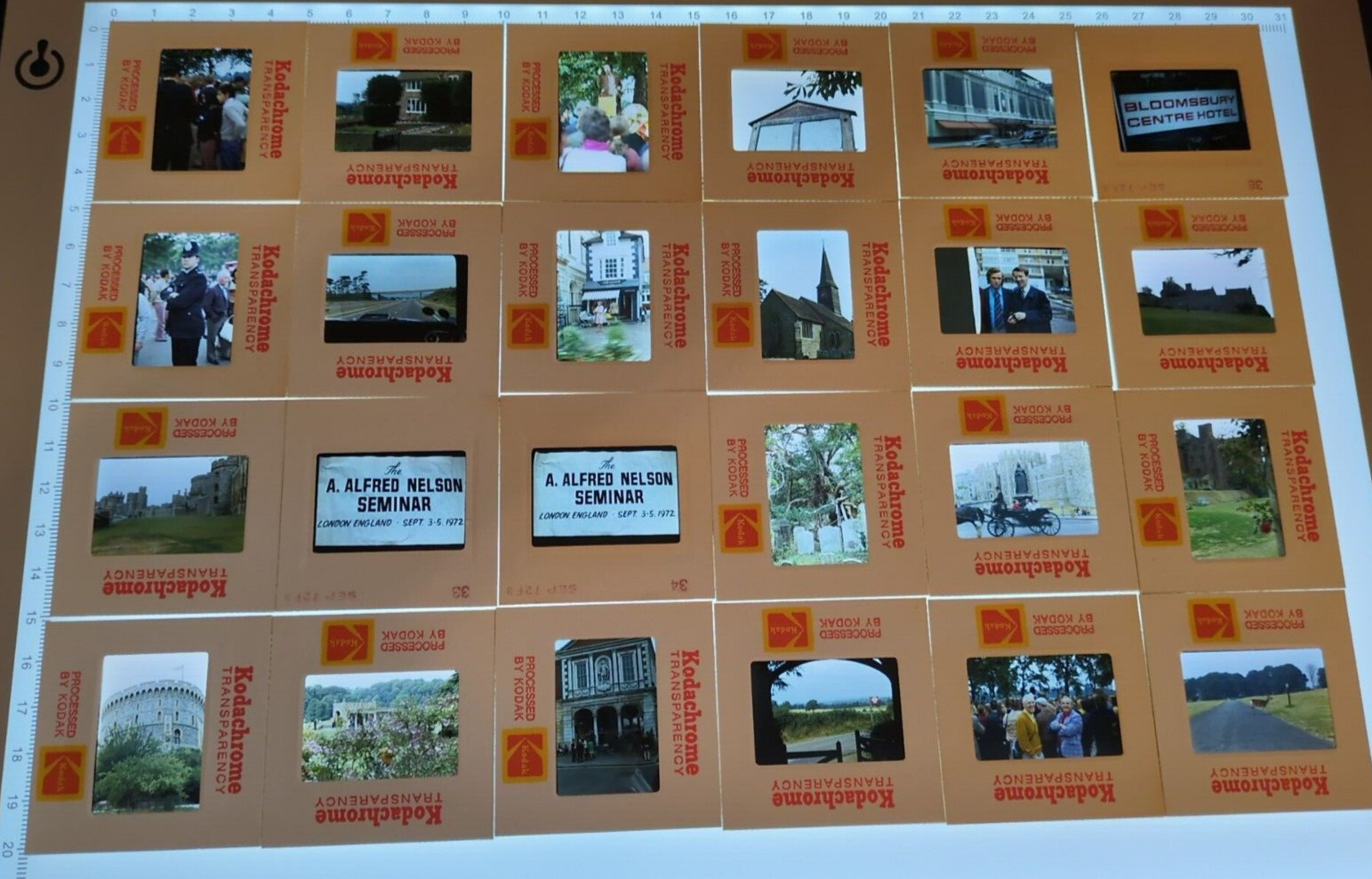 London 1972 35mm Film Slides Lot of 68 Kodachrome Family Vacation           VC11