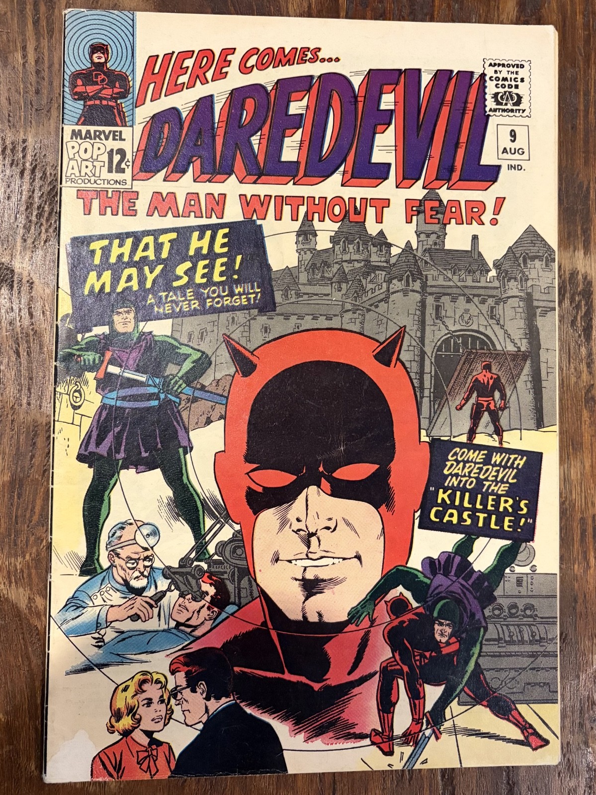 Daredevil 9 1965 Marvel Comics VG+ 4.5 Duke Klaus Kruger Foggy Nelson Karen Page