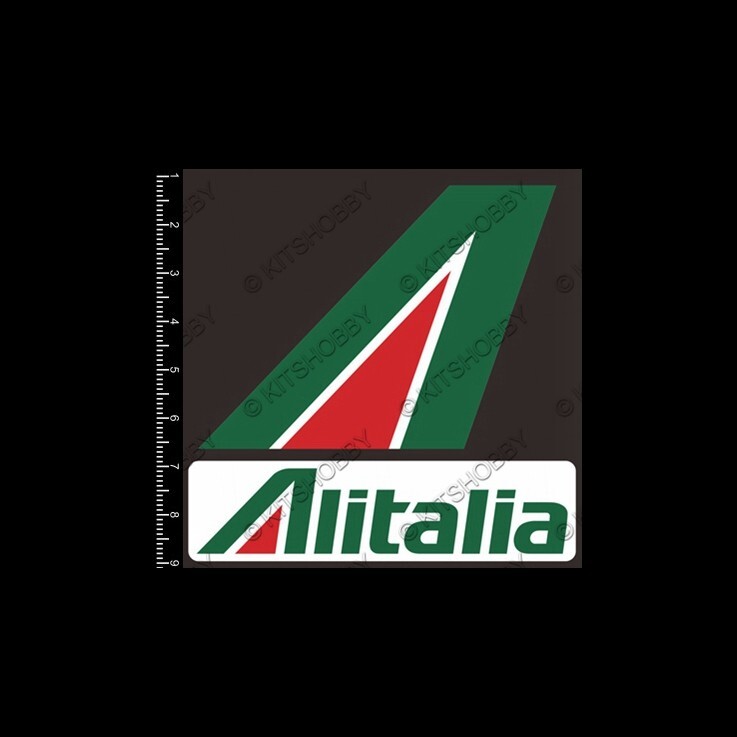 Alitalia - Societa Aerea Italiana Logo Sticker (Size 9 cm x 9 cm)