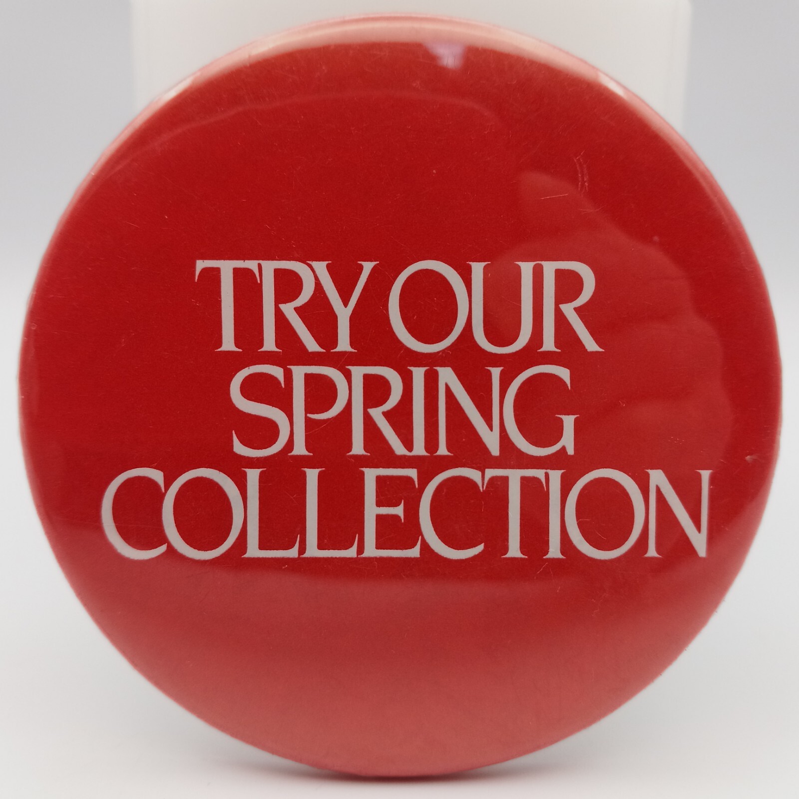 Vintage Chik-fil-A Try Our Spring Collection Pinback Button Restaurant Pin Badge Vintage Chik-fil-A Try Our Spring Collection Pinback Button Restaurant Pin Badge