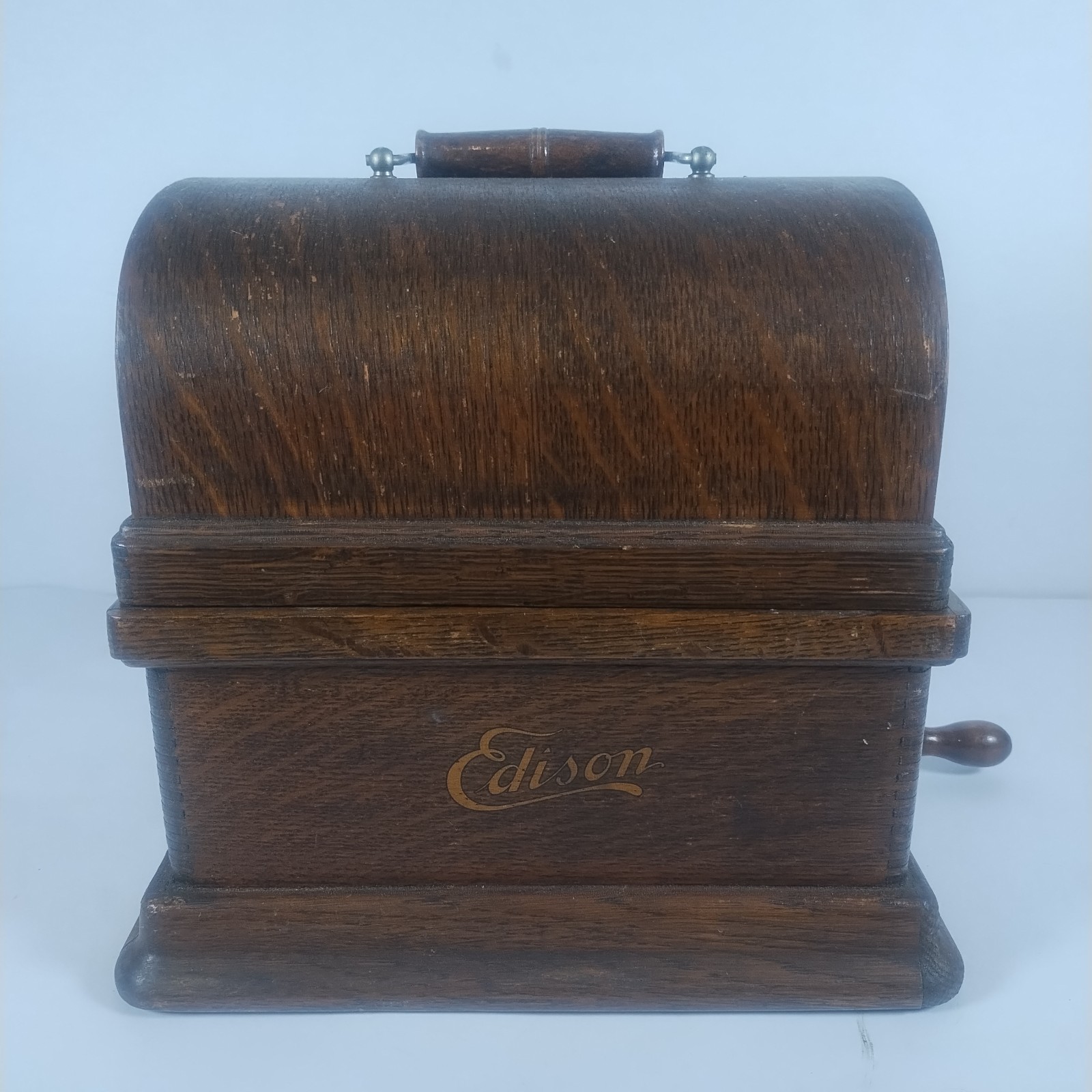 Edison Fireside Model A Combination Cylinder Phonograph For Parts or Repair