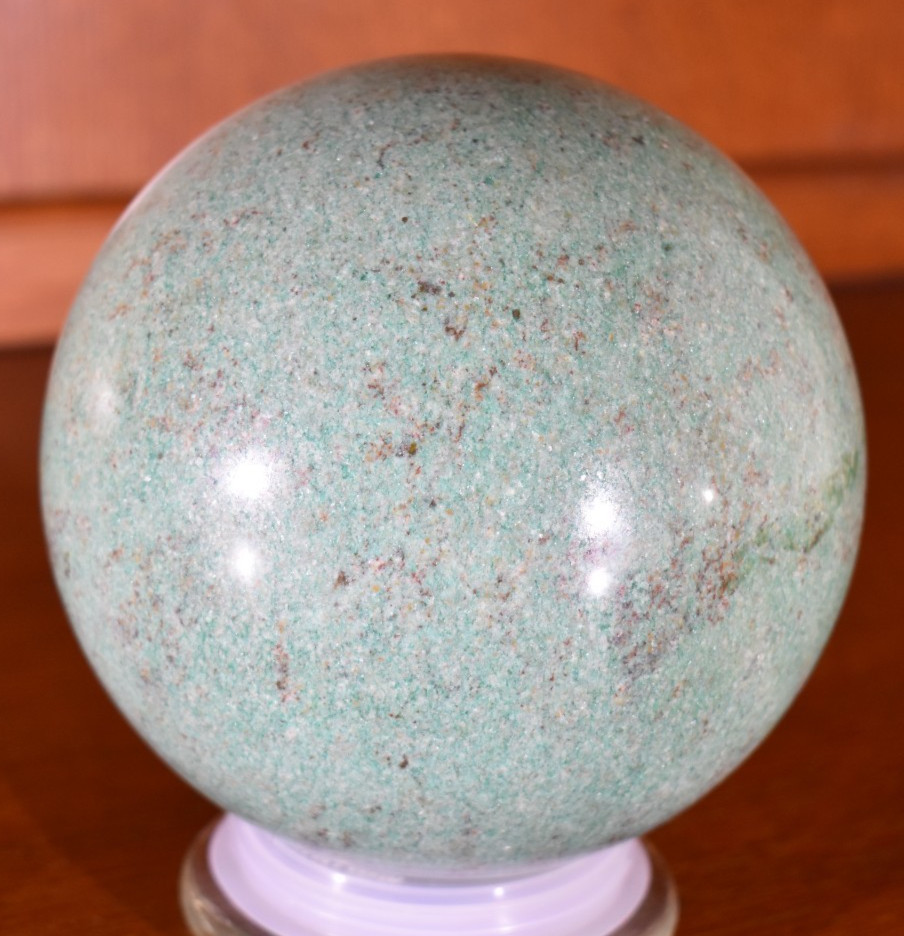 Large Green Agate Sphere 141 mm 9 lb 11.6 oz. Large Green Agate Sphere 141 mm 9 lb 11.6 oz.