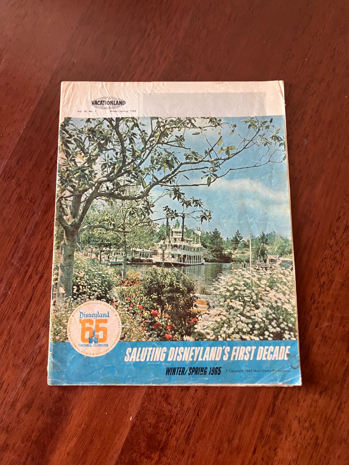 Saluting Disneyland\'s First Decade Winter/Spring 1965 BOBBY SHERMAN ESTATE