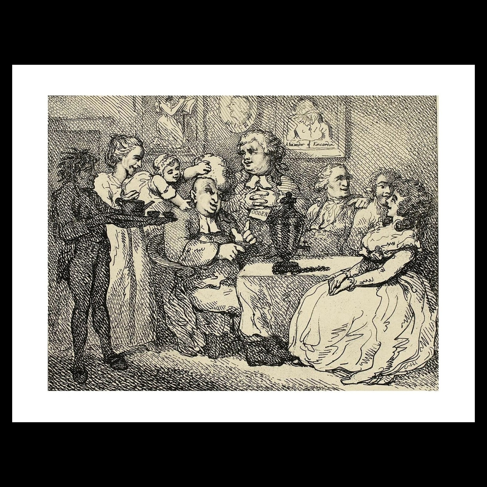 Thomas Rowlandson - Veronica A Breakfast Conversation, from Boswell's Tour of th Thomas Rowlandson - Veronica A Breakfast Conversation, from Boswell's Tour of th