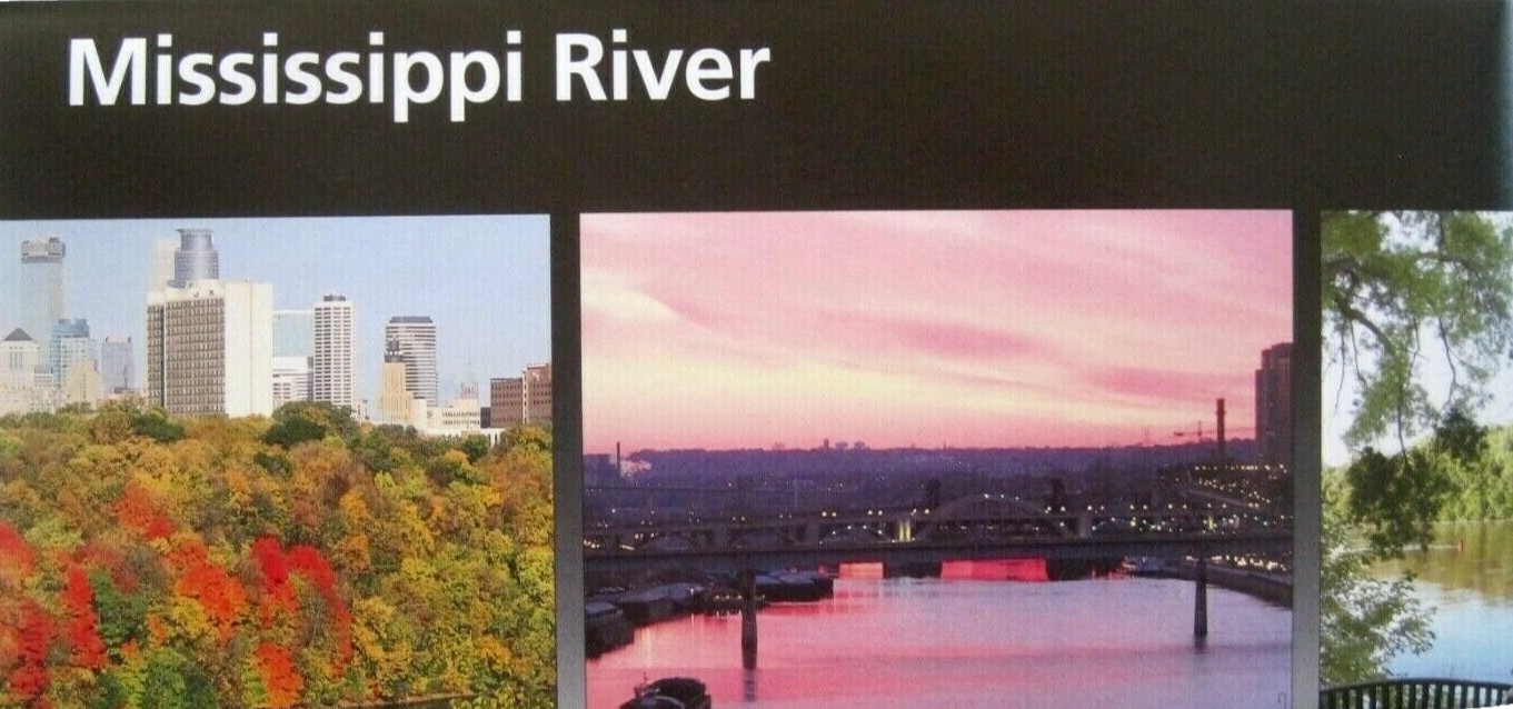 Mississippi National River Rec Area National Park Service Unigrid Brochure Map